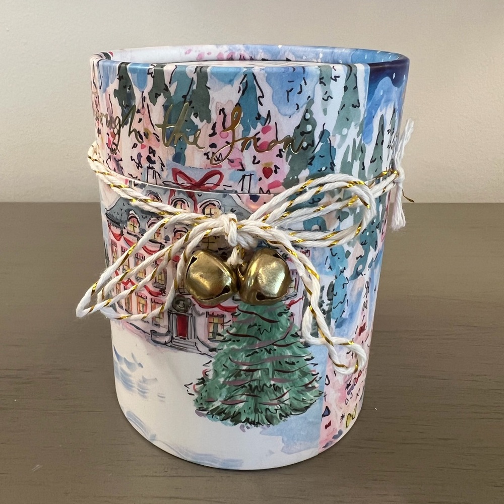 Anthropologie Susannah Garrod Merry Moments Candle Dashing Through The Snow NEW